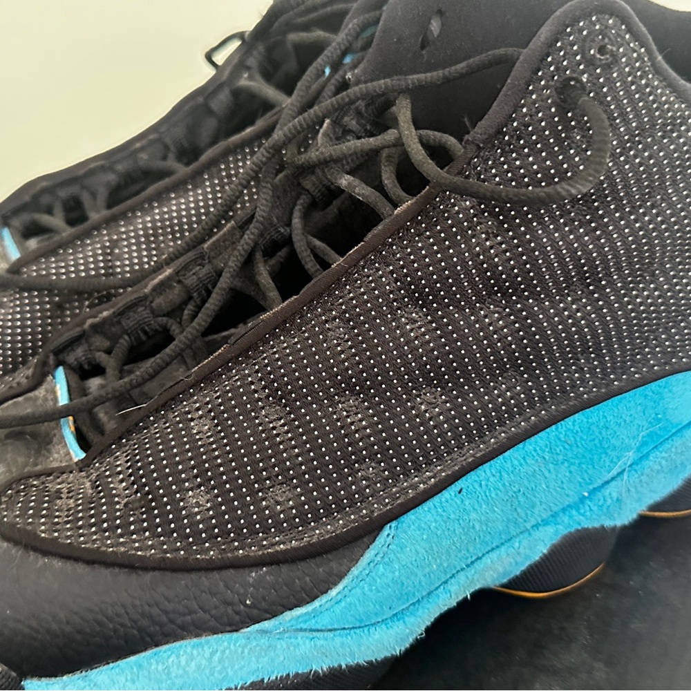 Jordan Black and Blue Sneakers